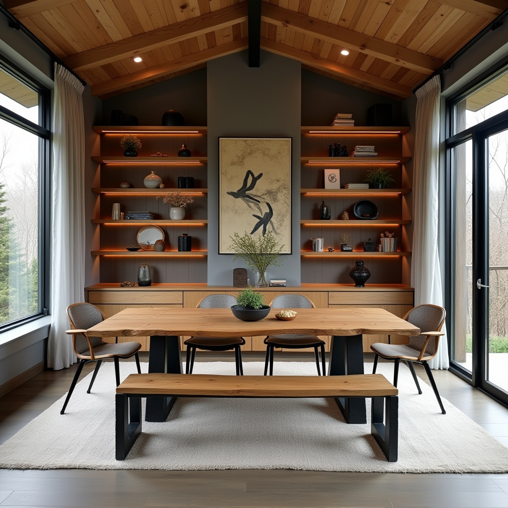 built in hutch dining room 13