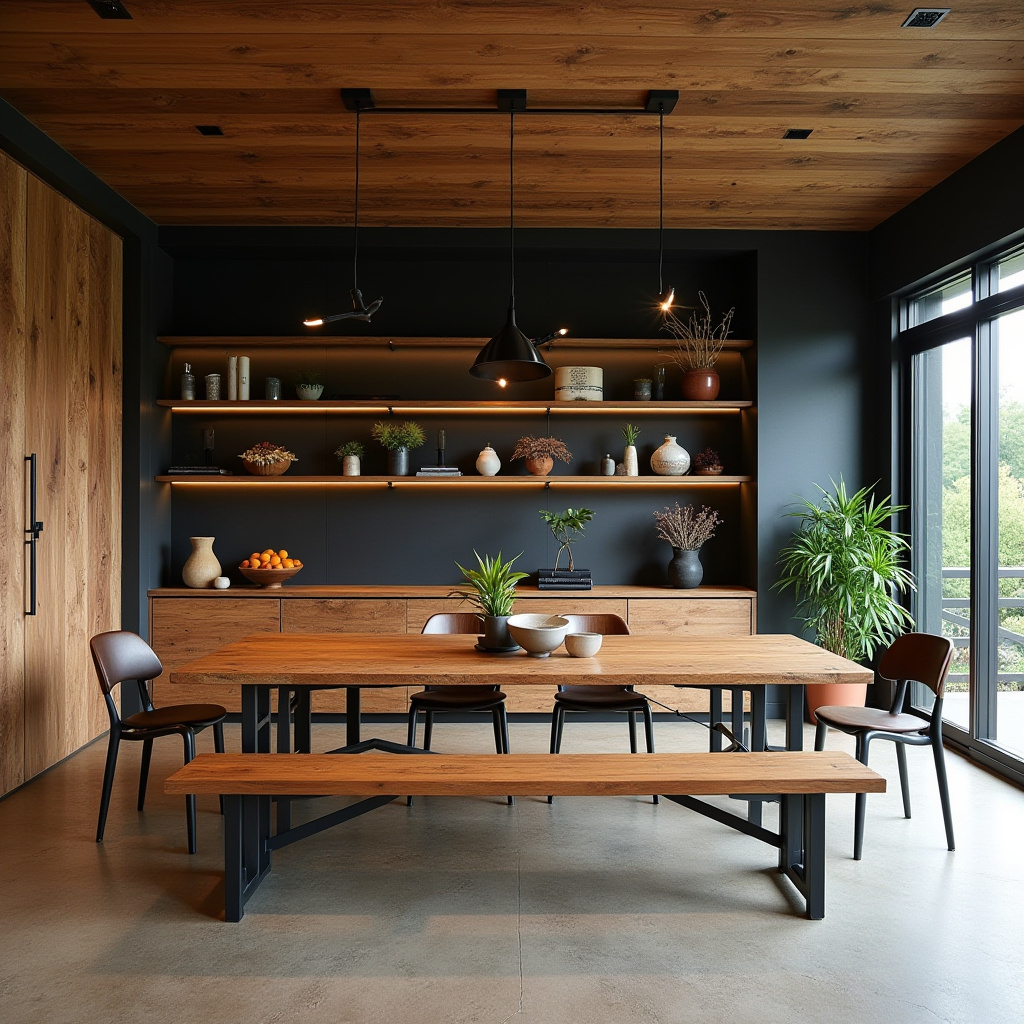 built in hutch dining room 14