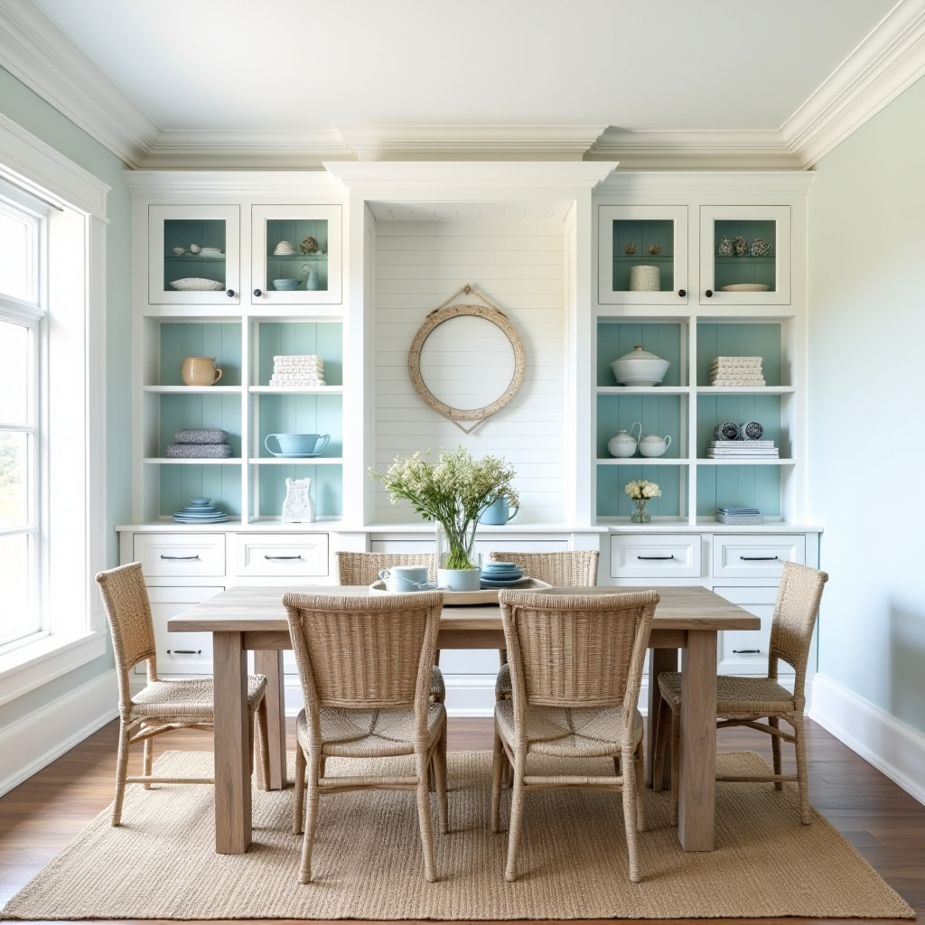 built in hutch dining room 9