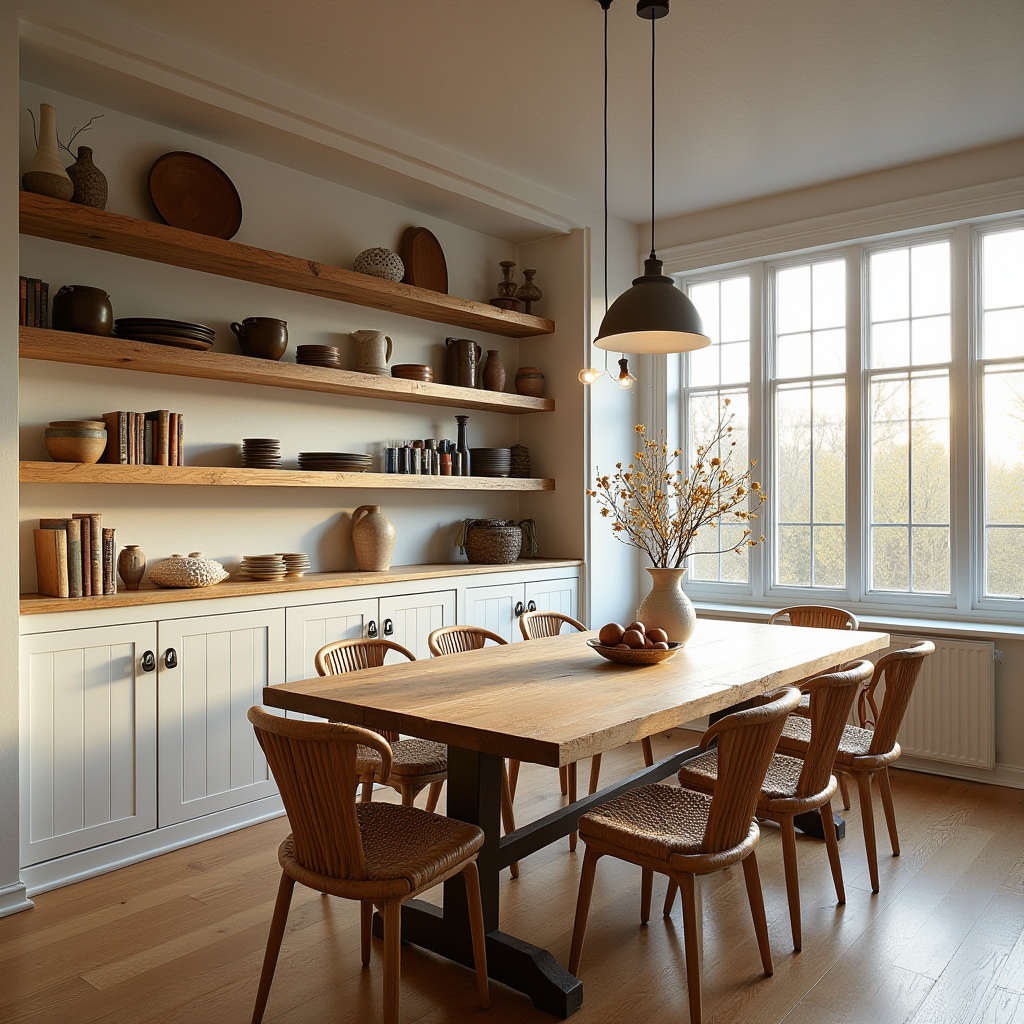 built in shelves dining room 2