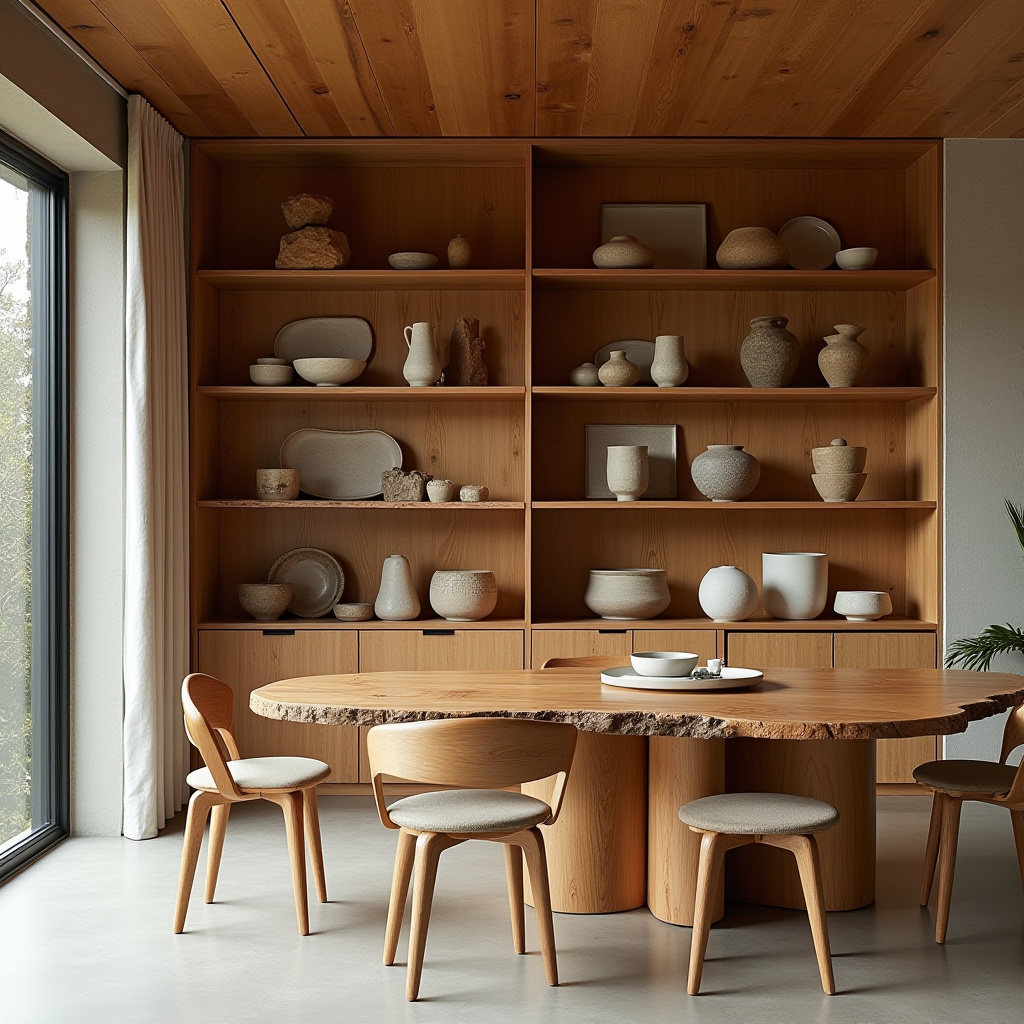 built in shelves dining room 24