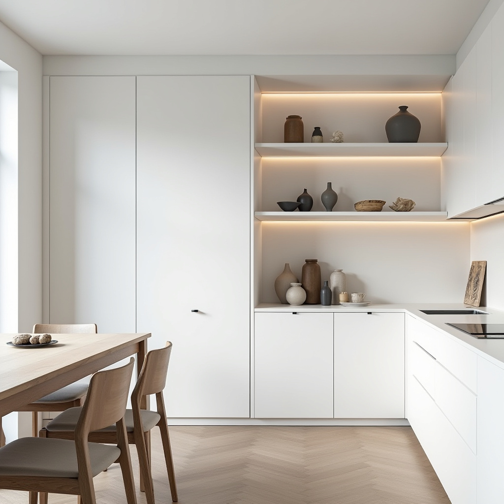 built in shelves dining room 3