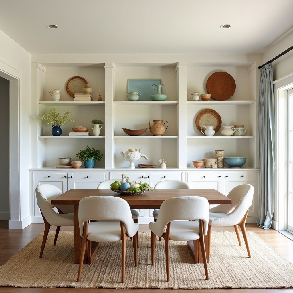 built in shelves dining room 40