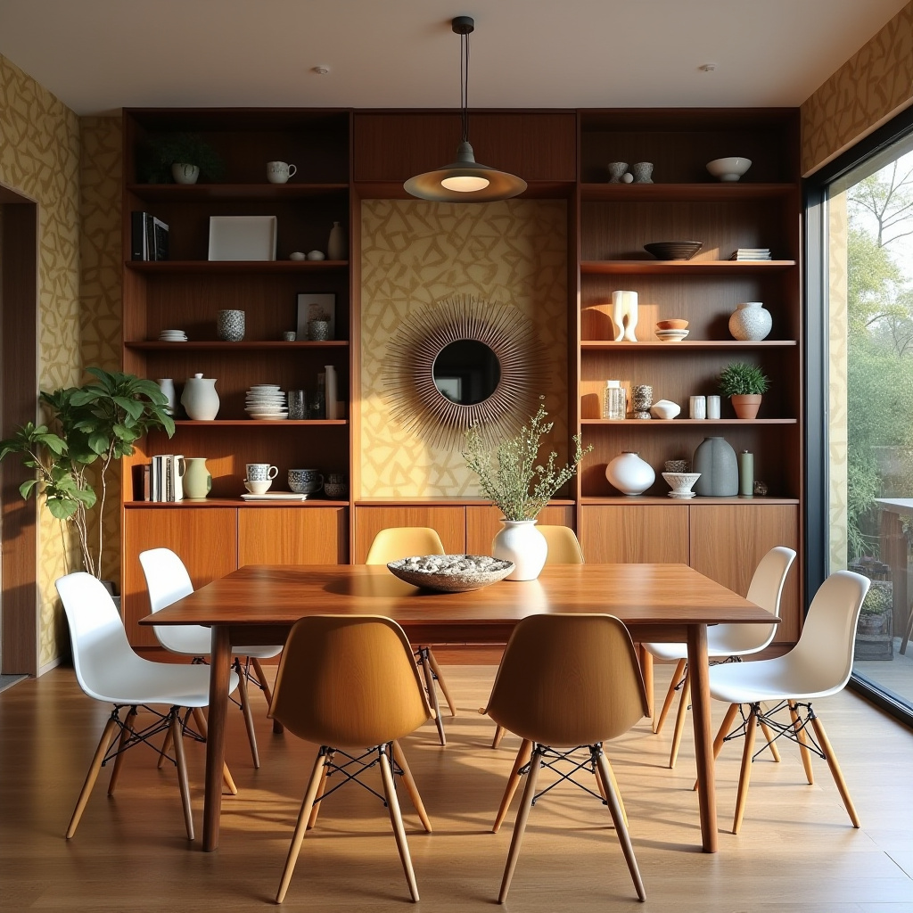 built in shelves dining room 9
