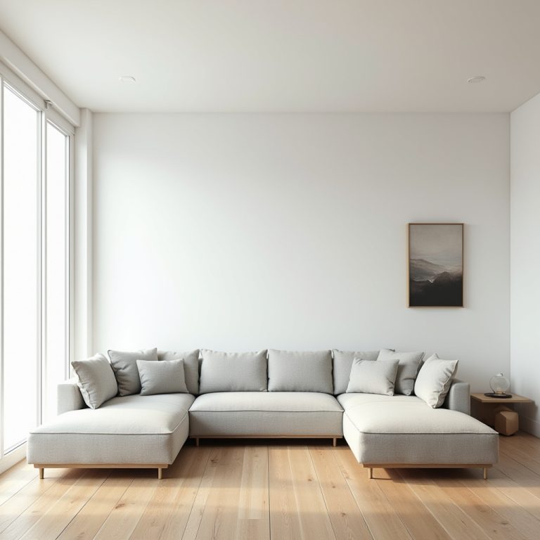 couch in middle of living room 1
