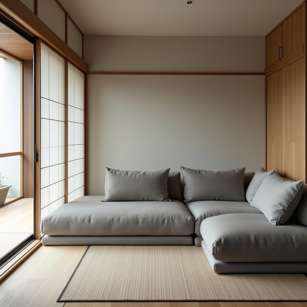 couch in middle of living room 15