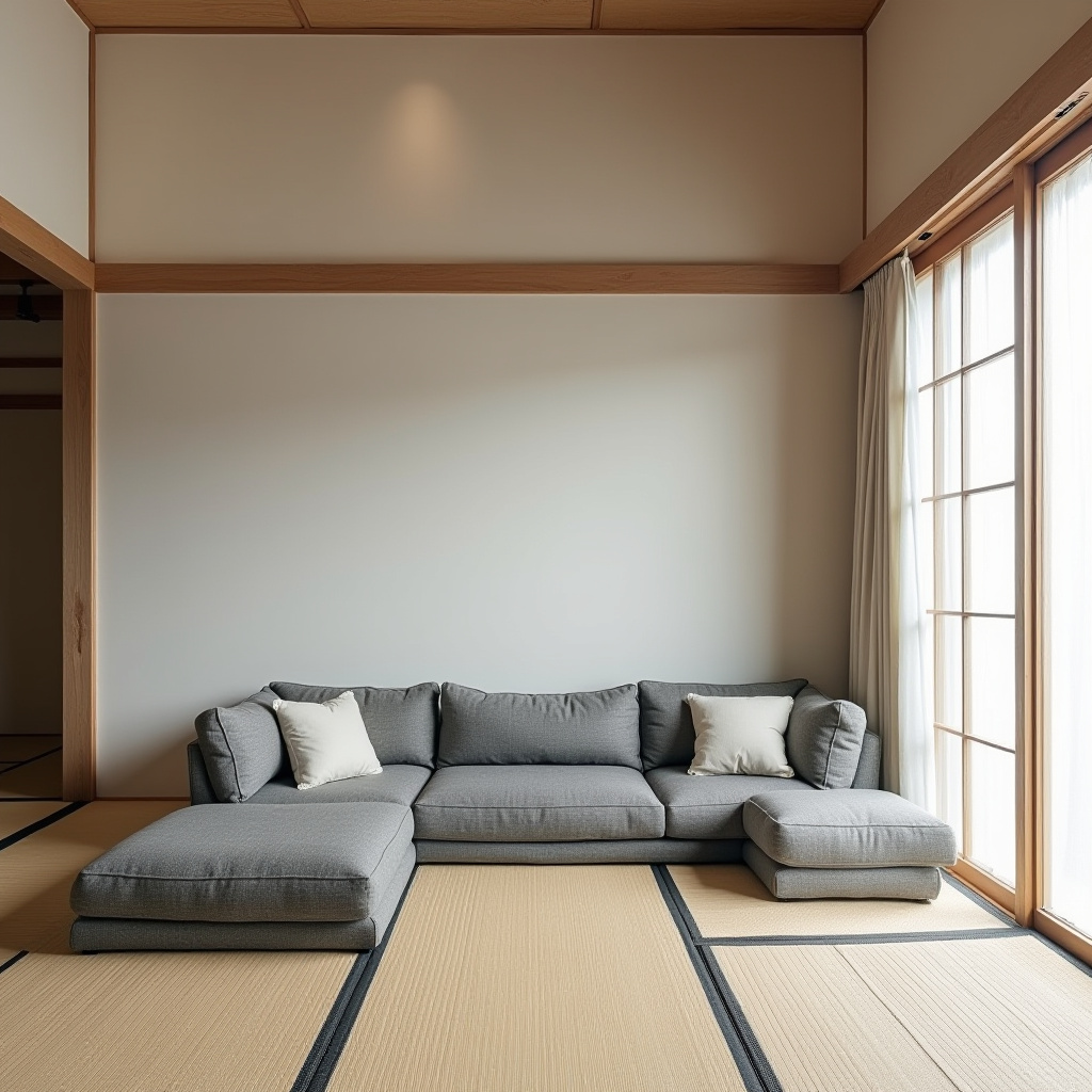 couch in middle of living room 16
