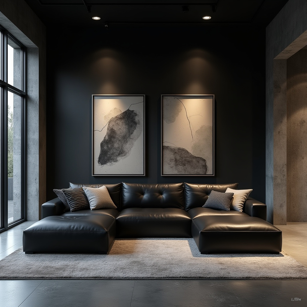 couch in middle of living room 17