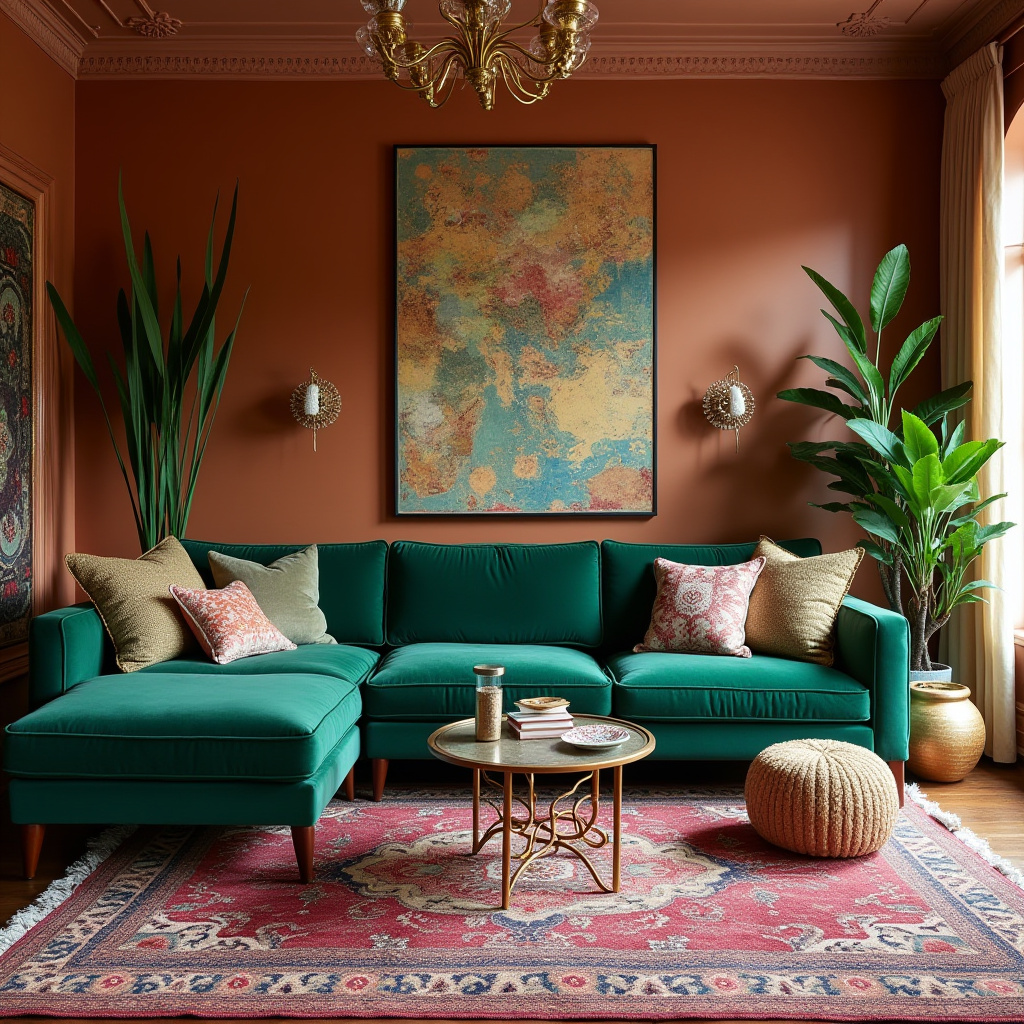 couch in middle of living room 19