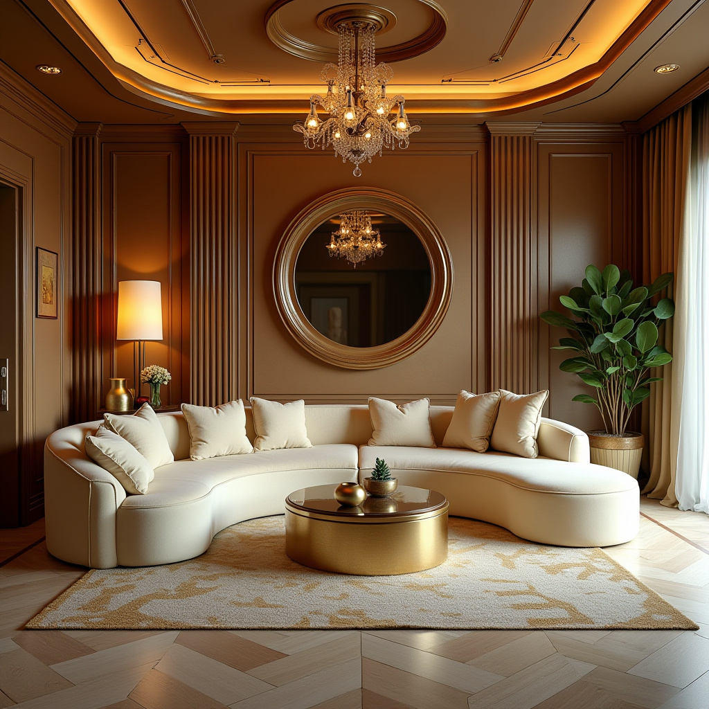 couch in middle of living room 21