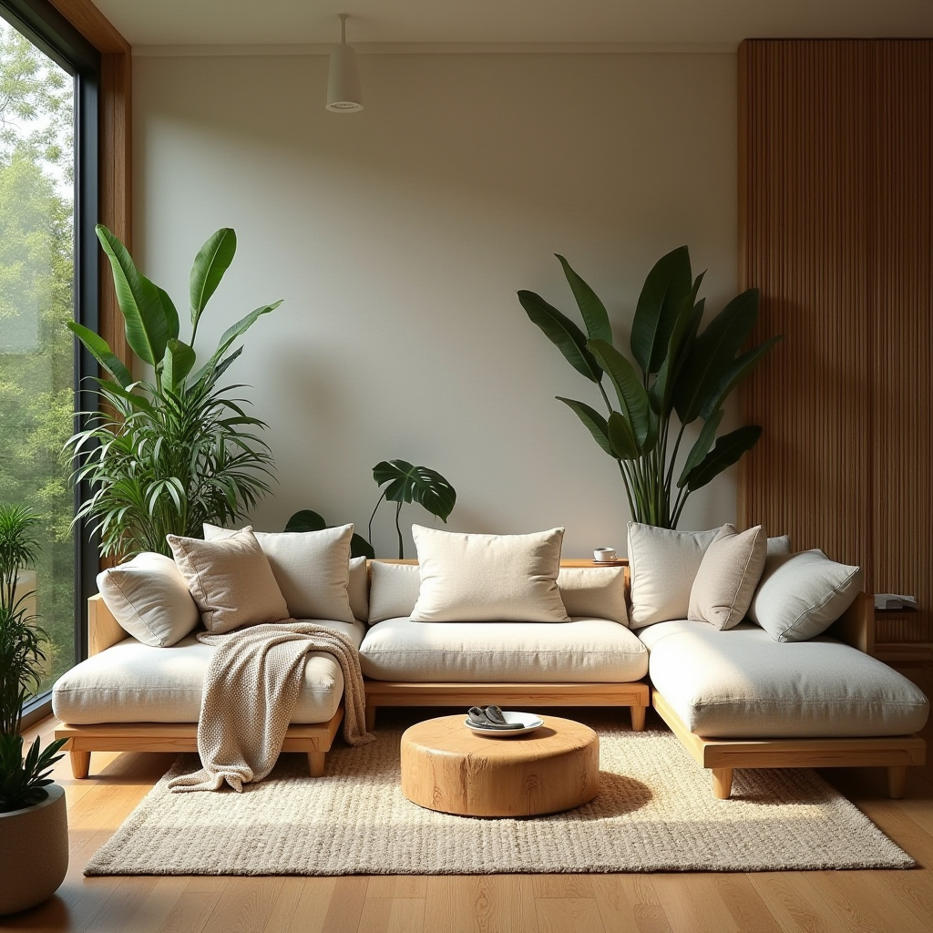 couch in middle of living room 23