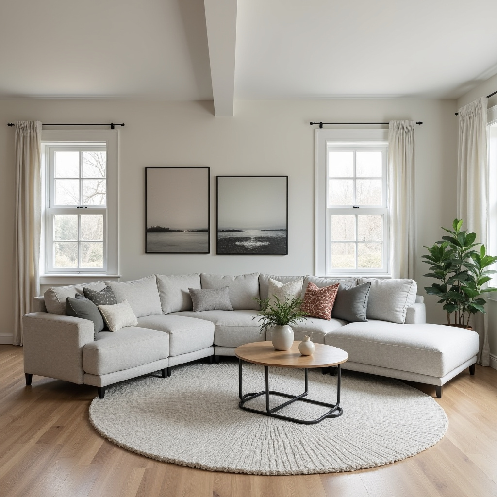 couch in middle of living room 25