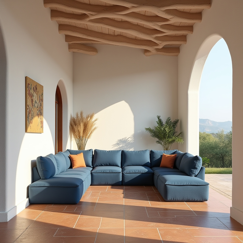 couch in middle of living room 27