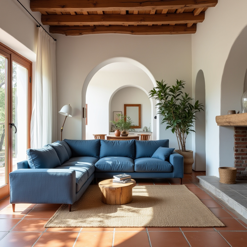 couch in middle of living room 28