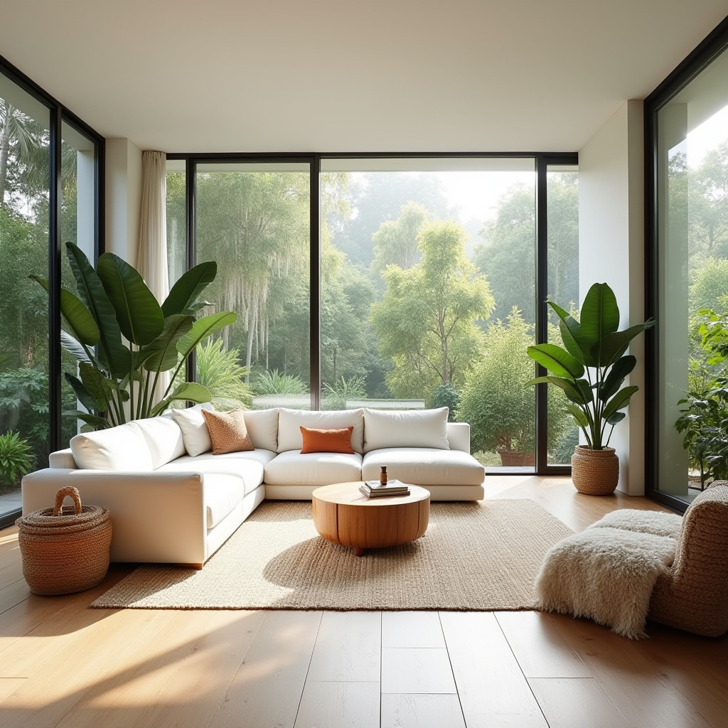 couch in middle of living room 29