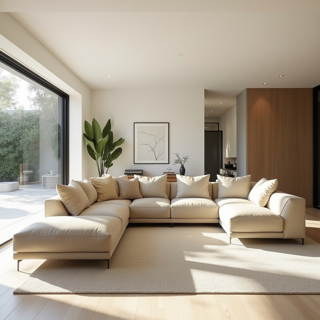 couch in middle of living room 31