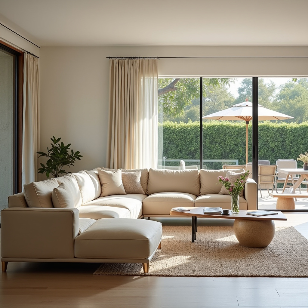 couch in middle of living room 32