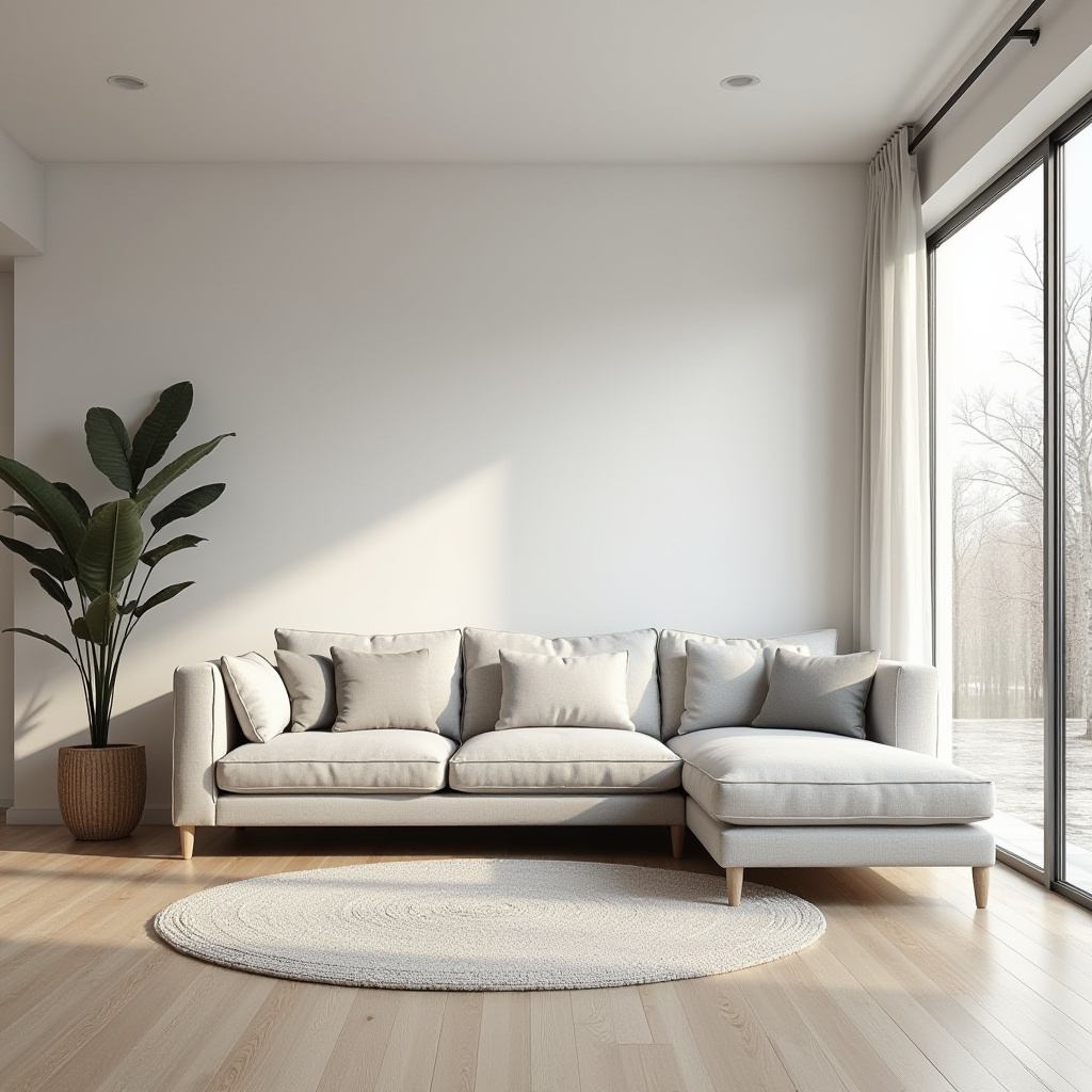 couch in middle of living room 34