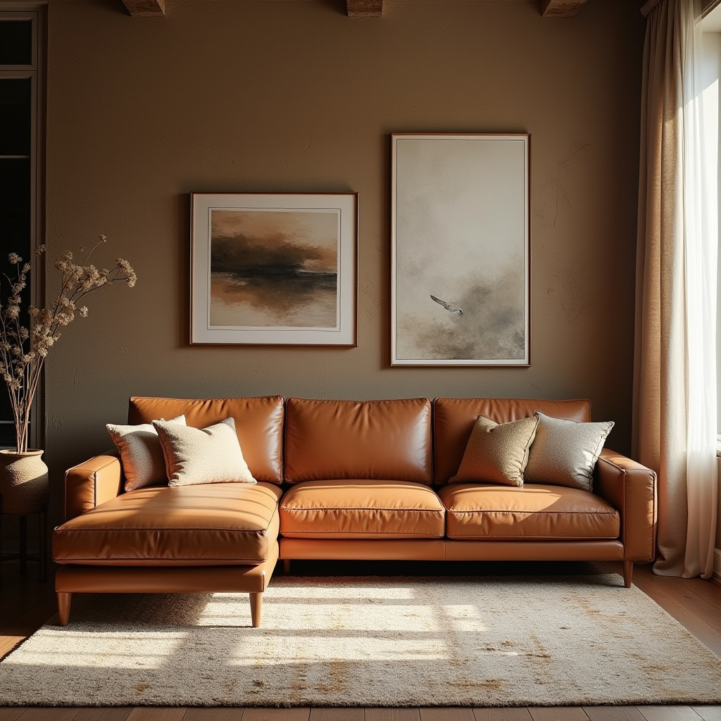 couch in middle of living room 35