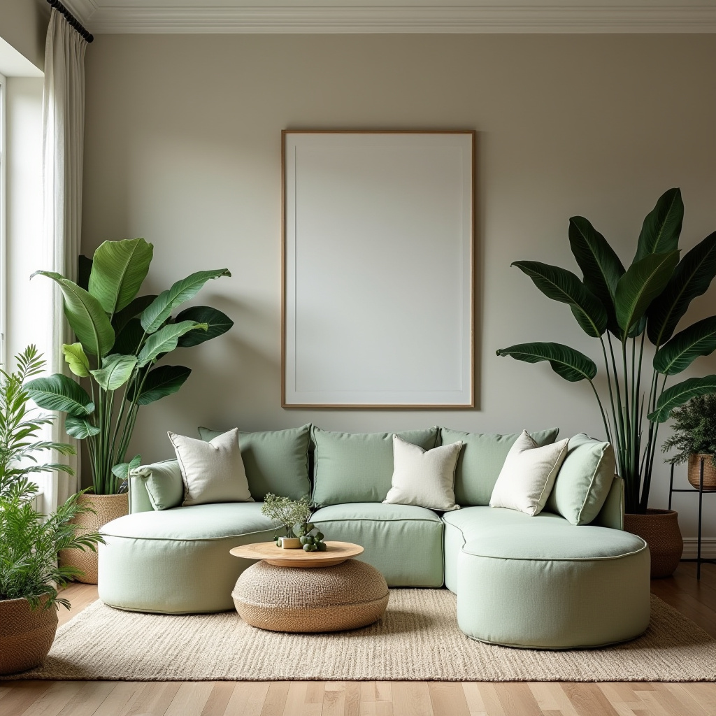 couch in middle of living room 40