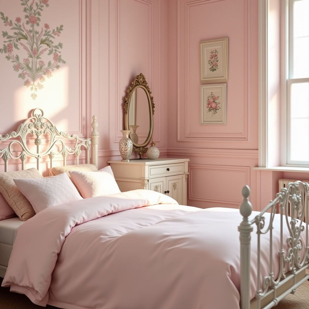 cozy pink bedroom 10