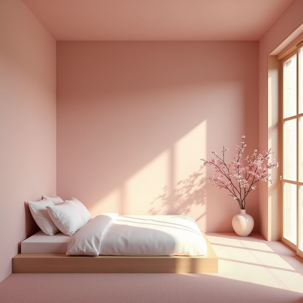cozy pink bedroom 11