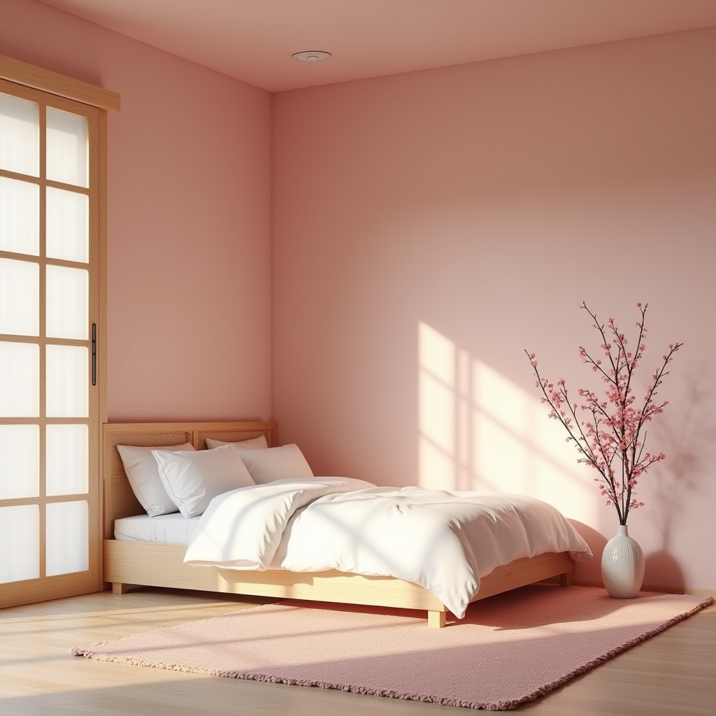 cozy pink bedroom 12