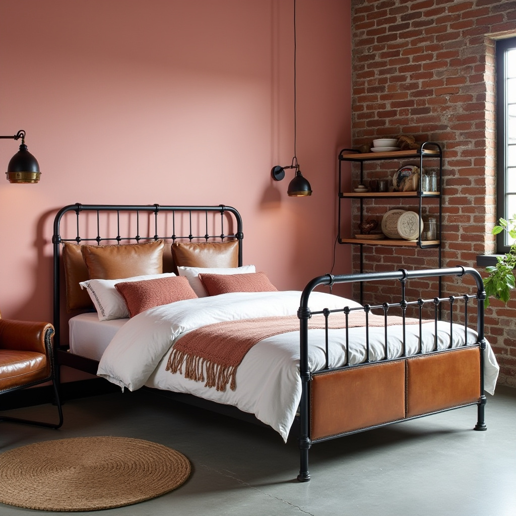 cozy pink bedroom 13