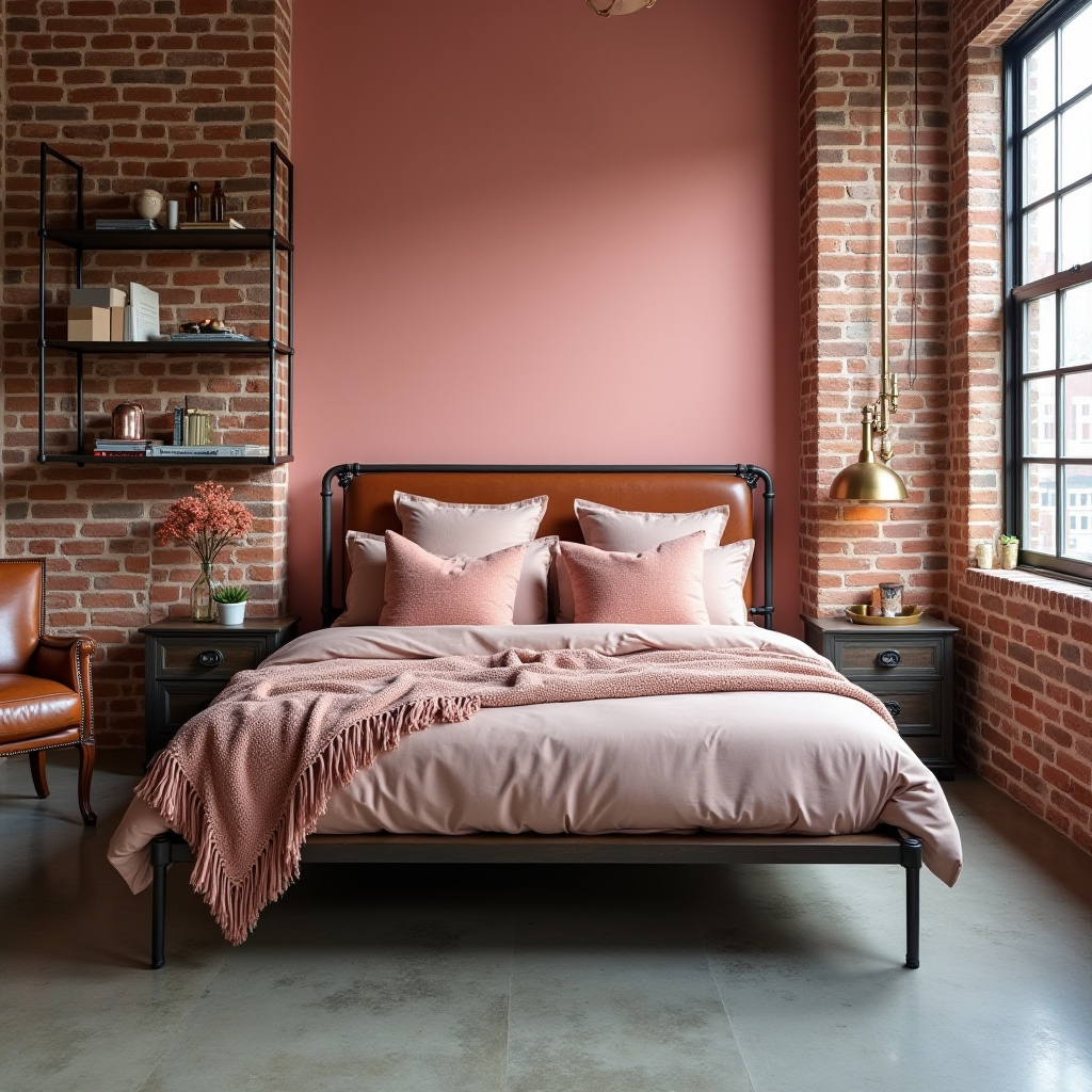 cozy pink bedroom 14