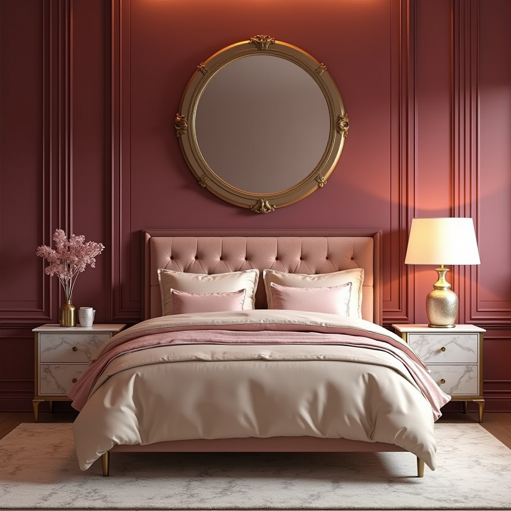 cozy pink bedroom 18