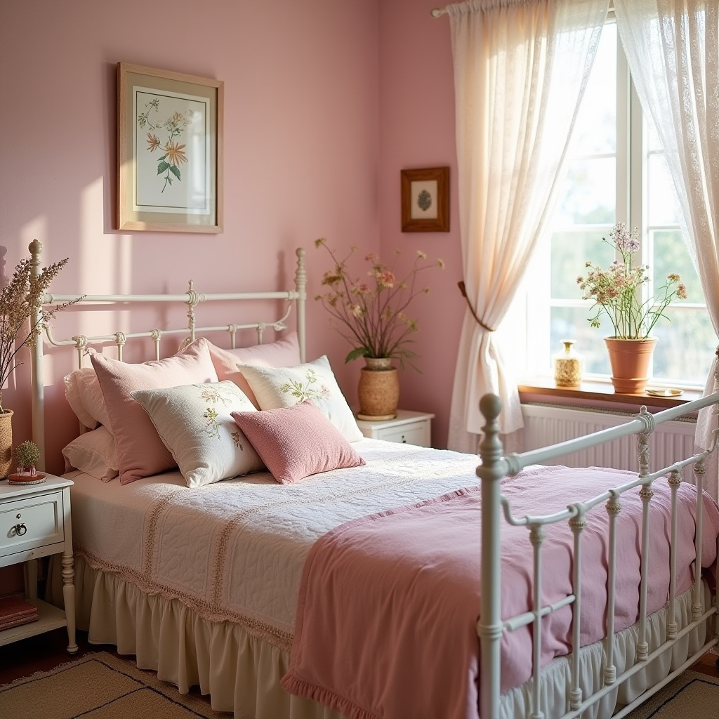 cozy pink bedroom 20