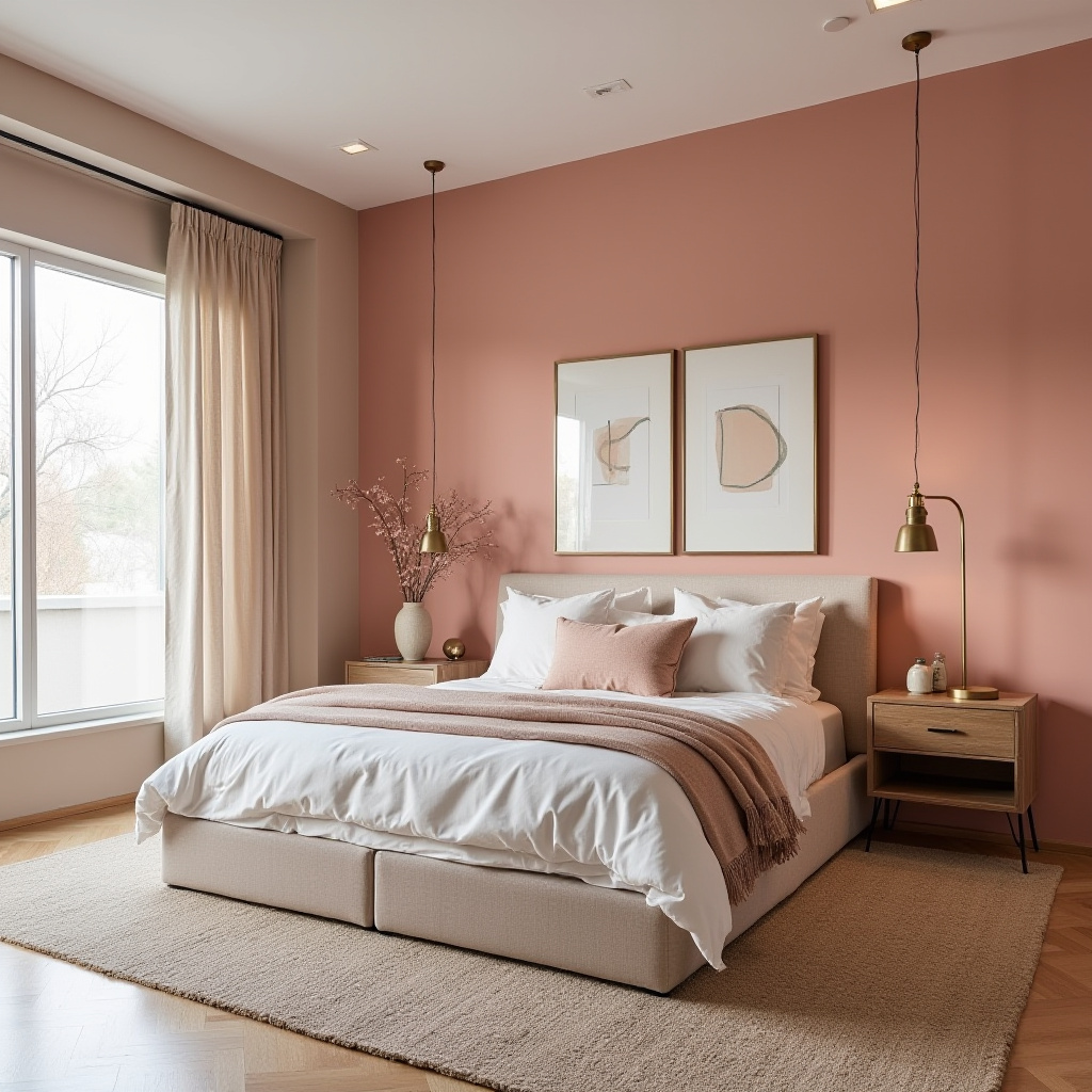 cozy pink bedroom 21
