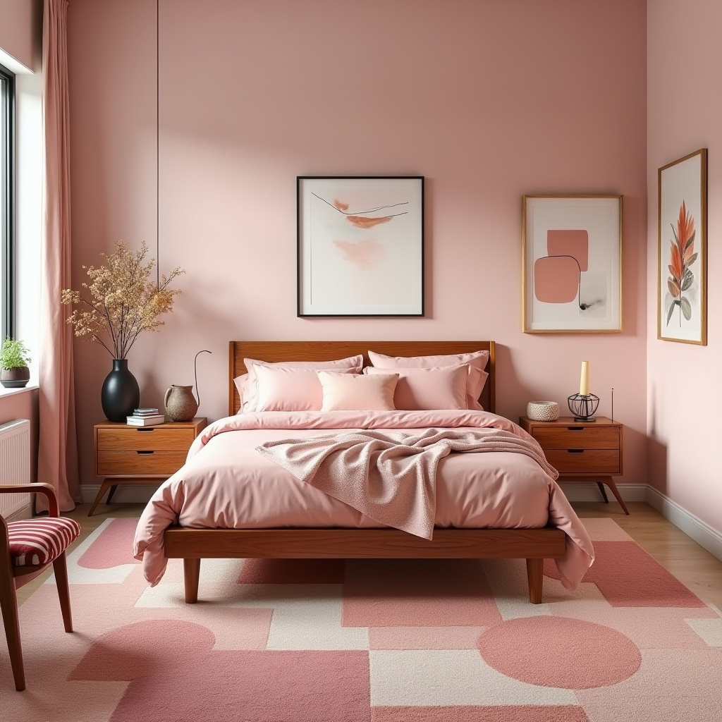 cozy pink bedroom 25