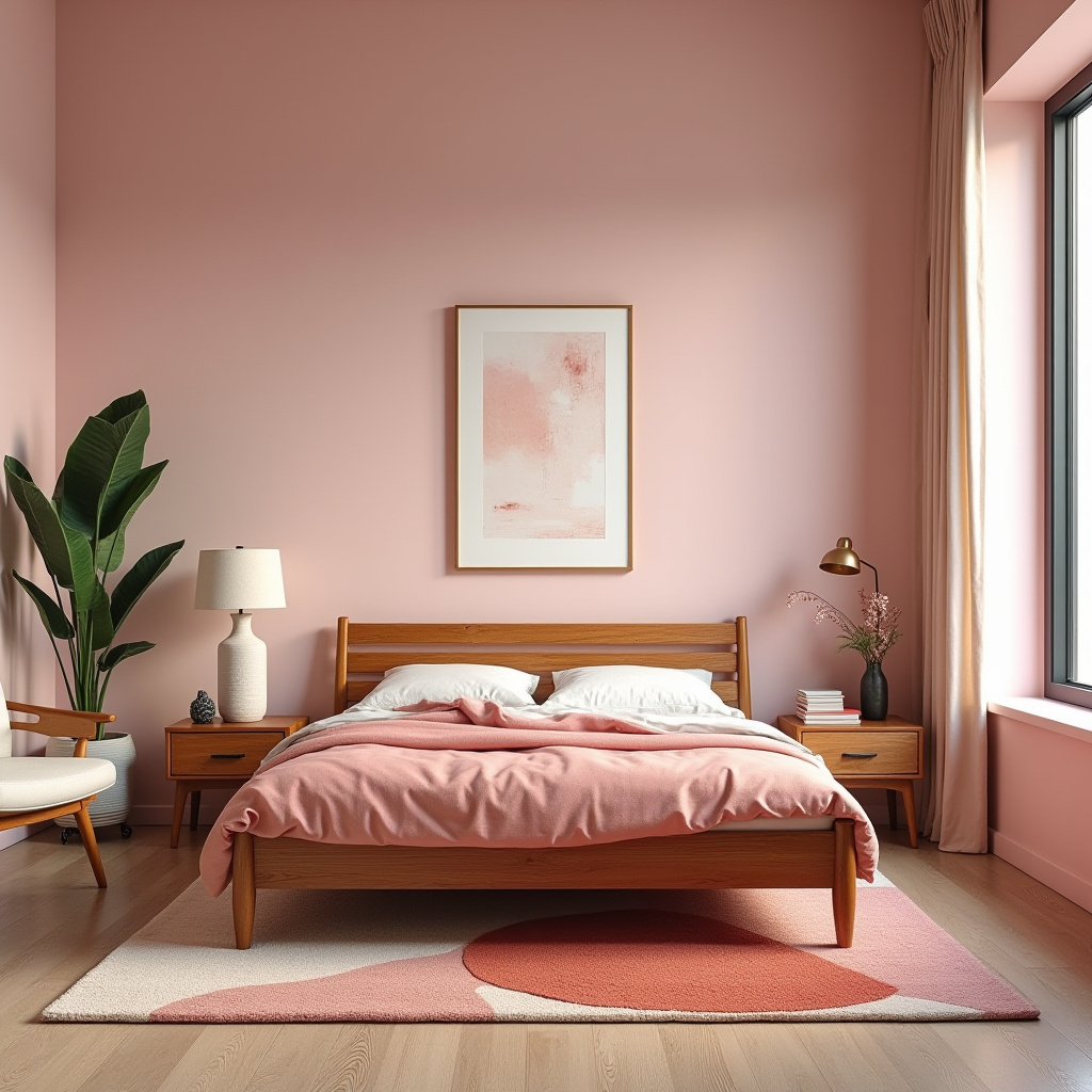 cozy pink bedroom 26