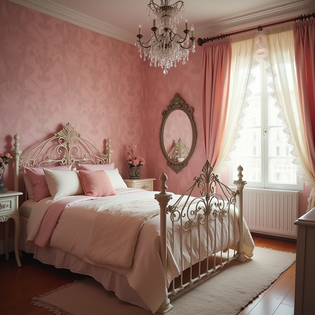 cozy pink bedroom 27