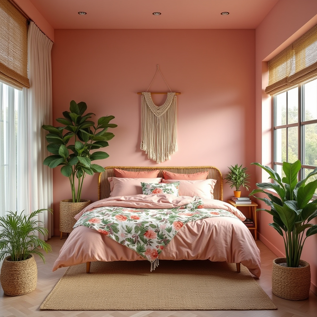 cozy pink bedroom 30