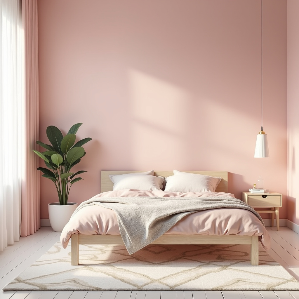 cozy pink bedroom 32