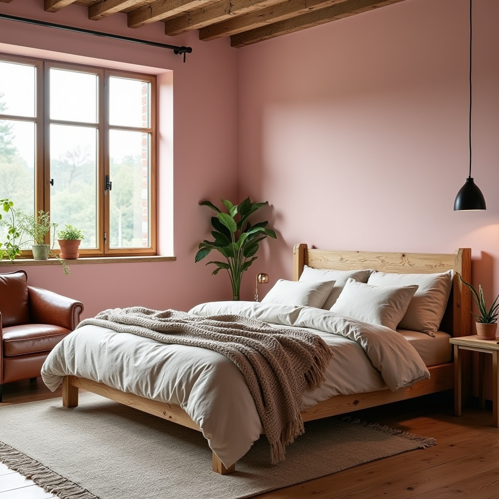 cozy pink bedroom 36