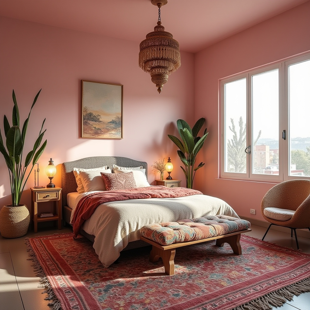 cozy pink bedroom 40