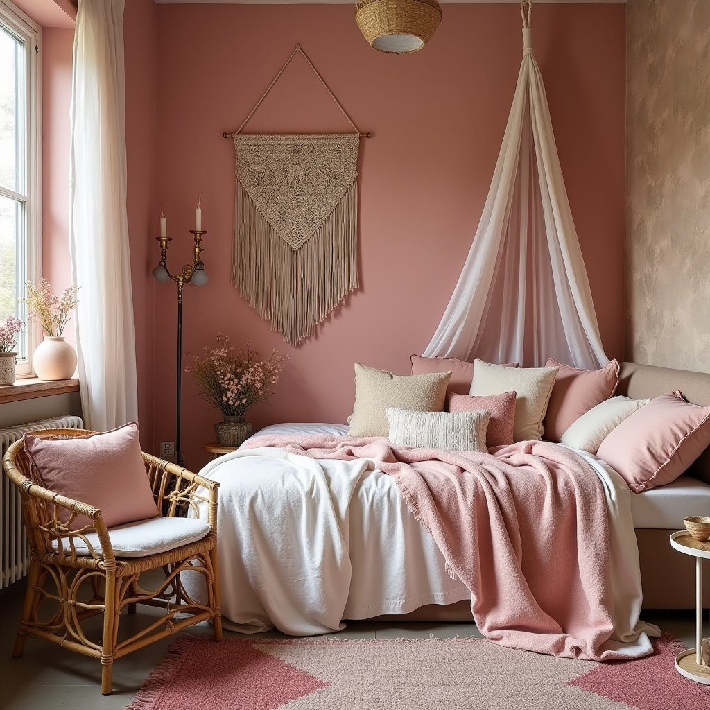 cozy pink bedroom 5