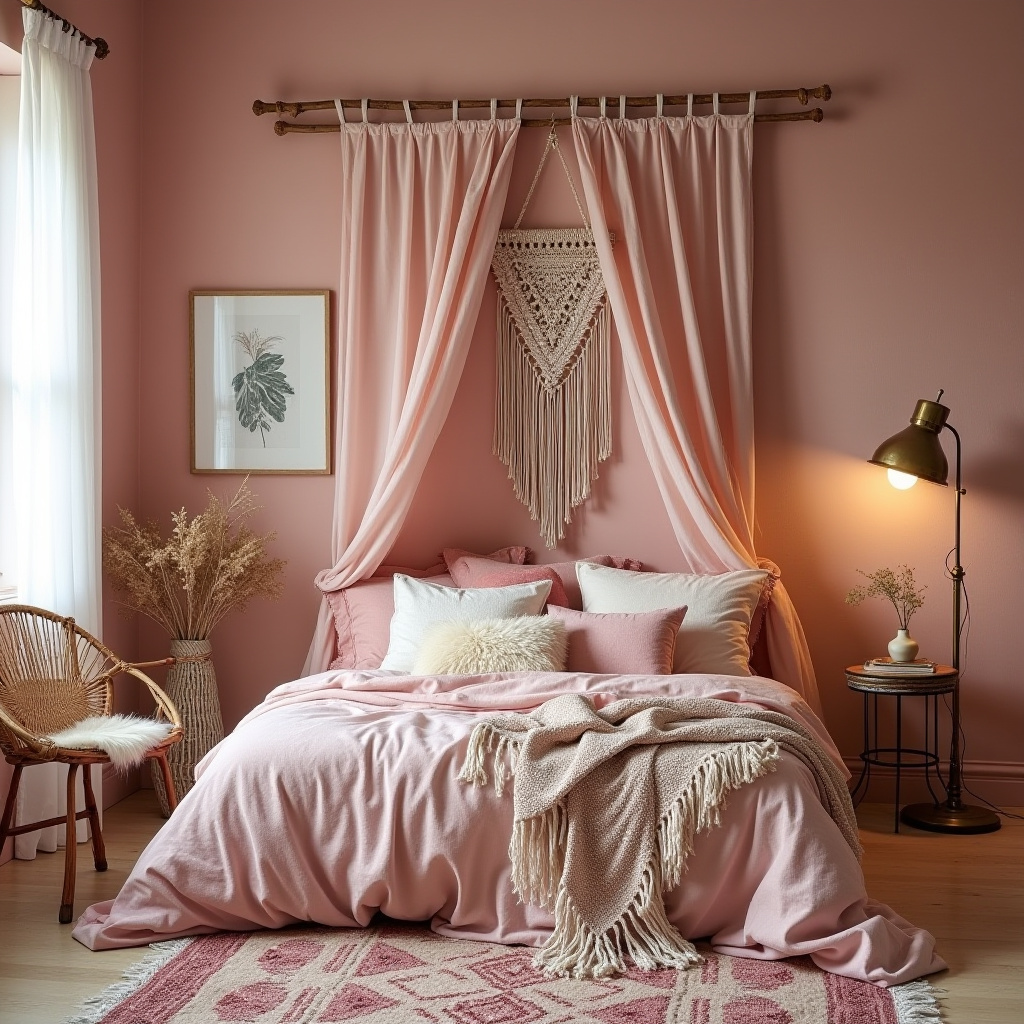 cozy pink bedroom 6