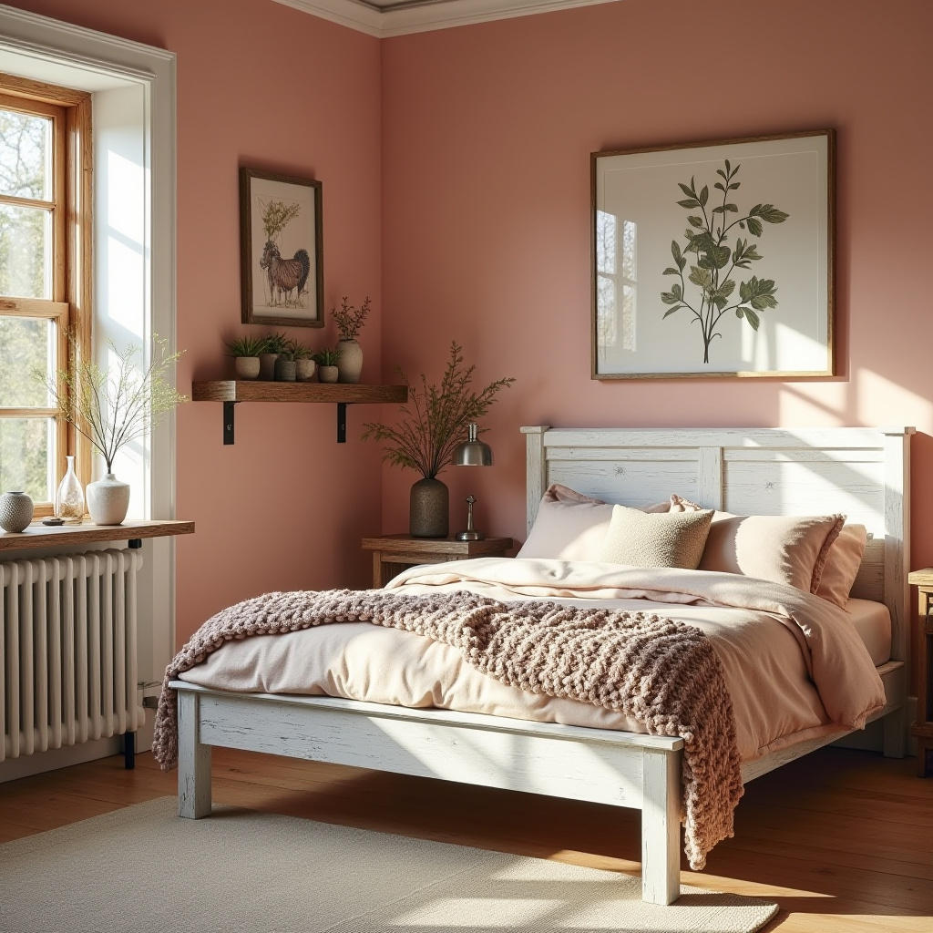 cozy pink bedroom 8