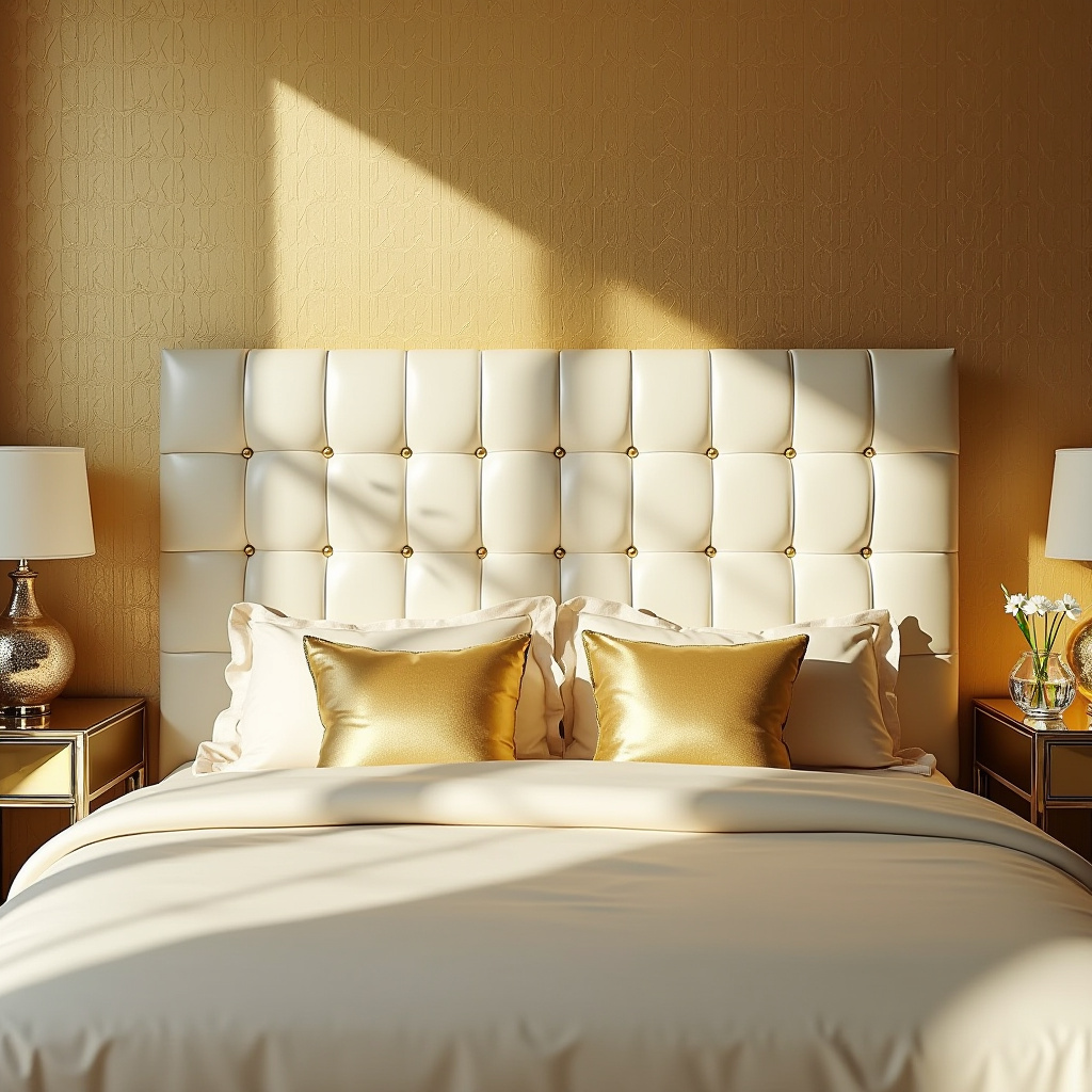 cream and gold bedroom ideas 13