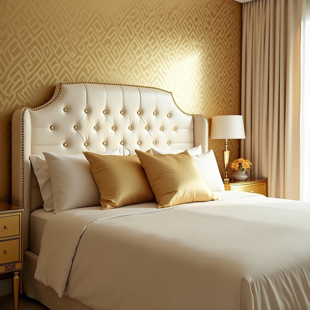 cream and gold bedroom ideas 14