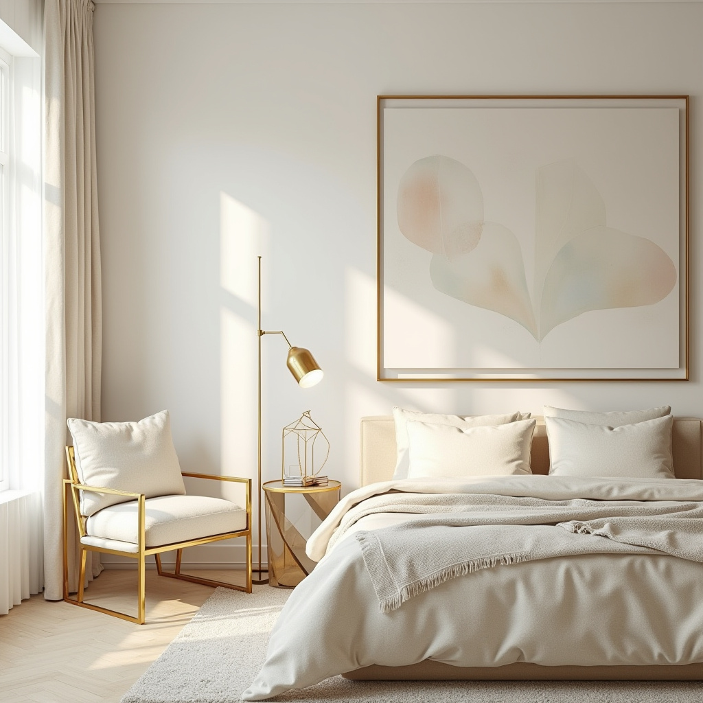 cream and gold bedroom ideas 20