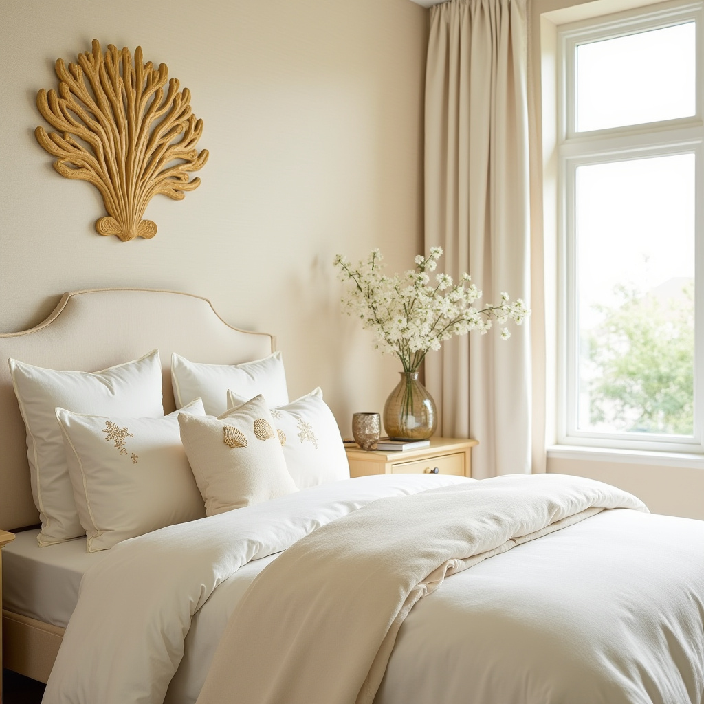 cream and gold bedroom ideas 22