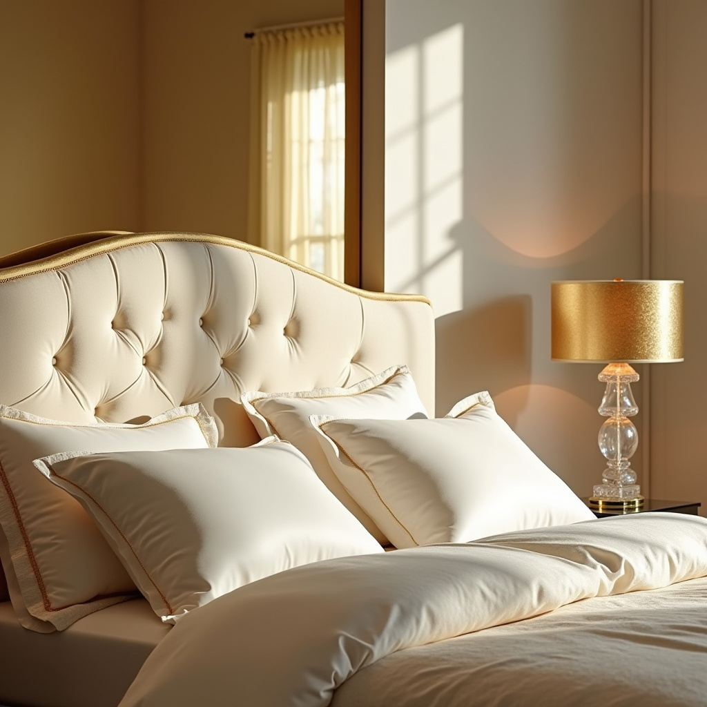 cream and gold bedroom ideas 27