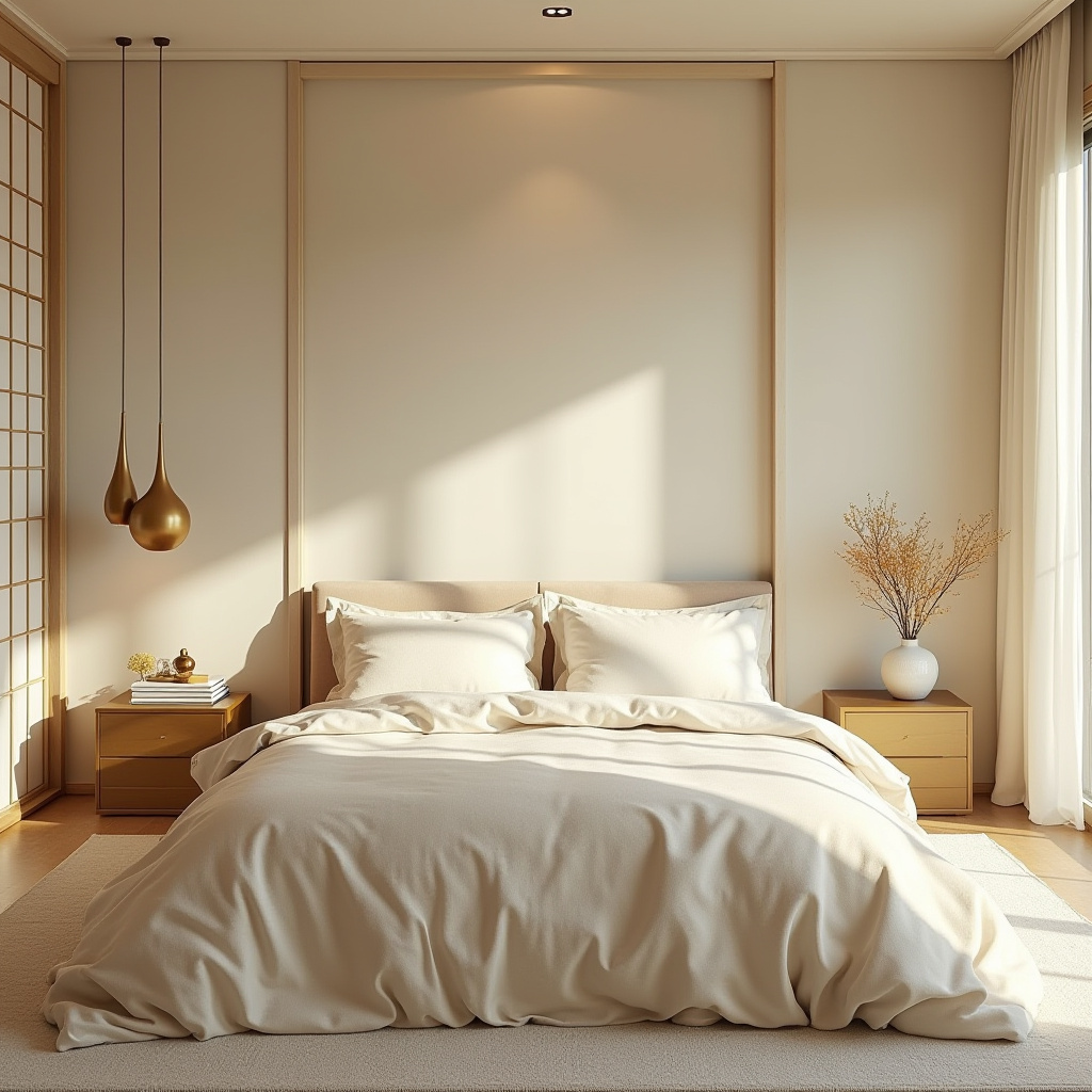 cream and gold bedroom ideas 29