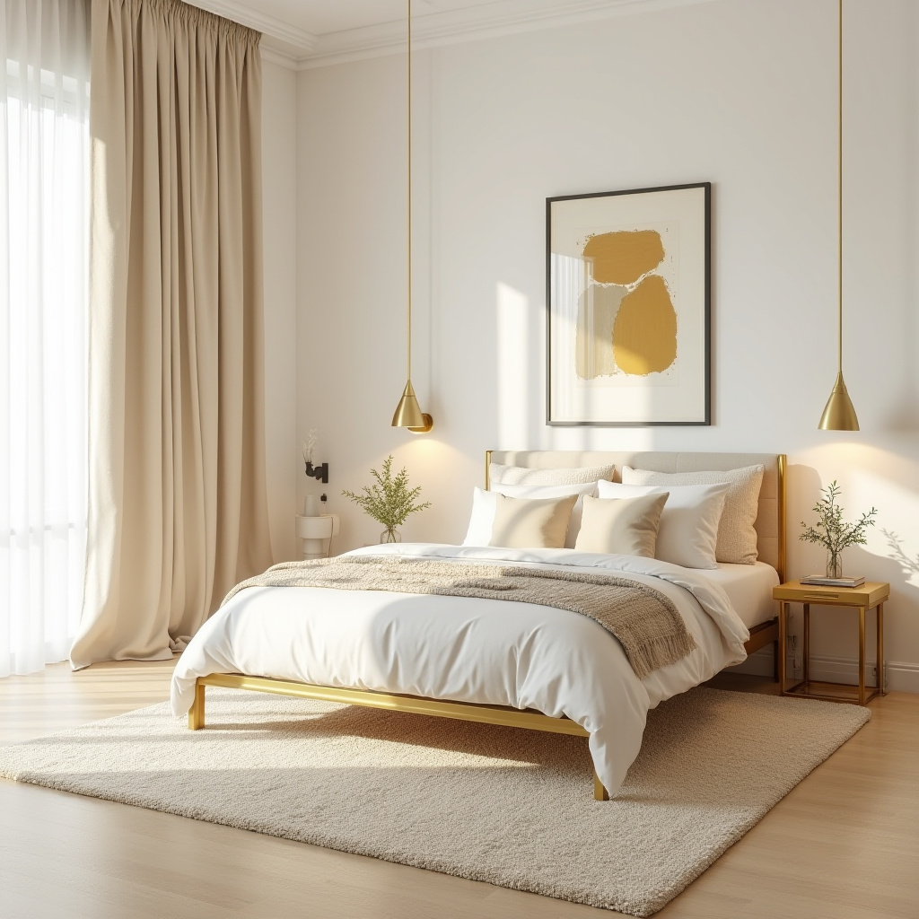 cream and gold bedroom ideas 33