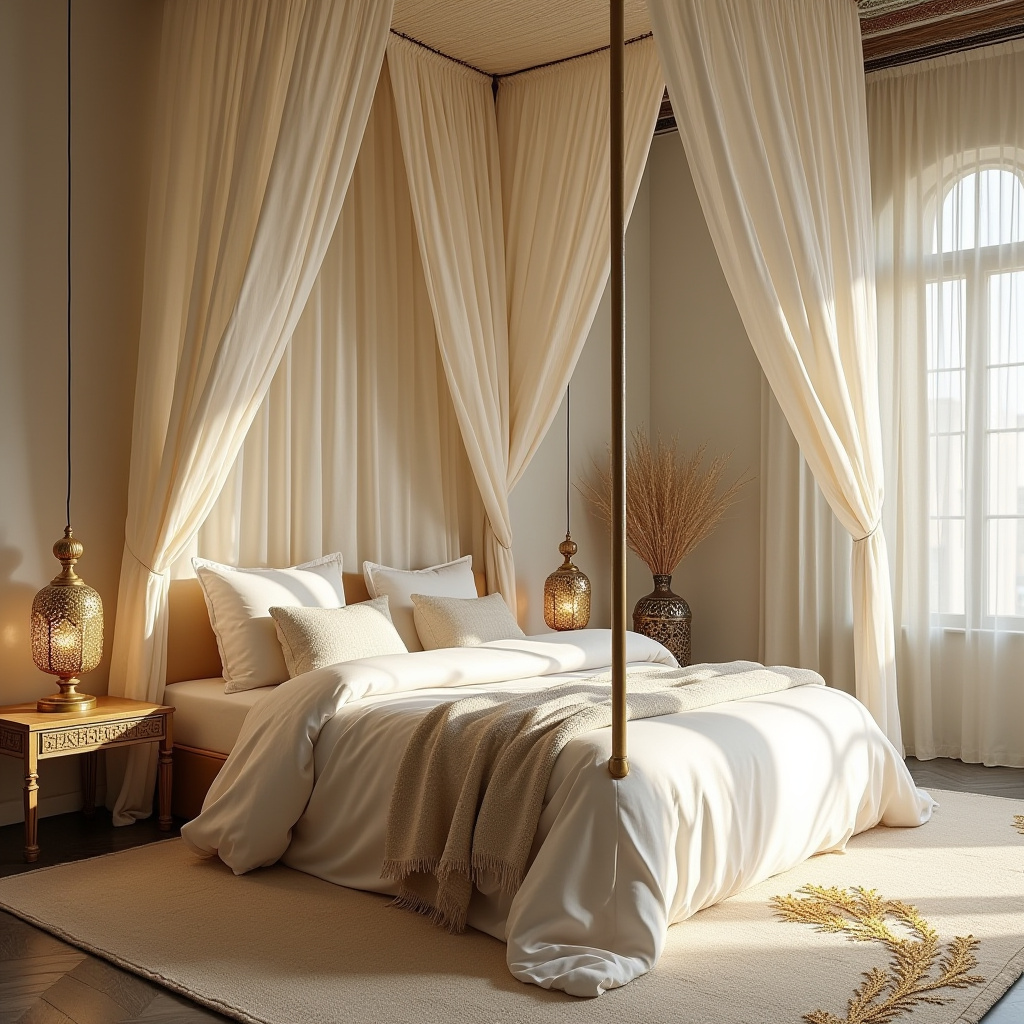 cream and gold bedroom ideas 37